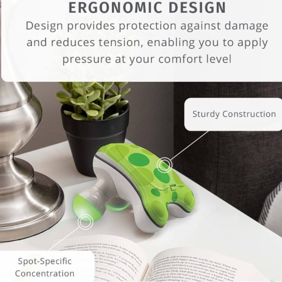 ~HoMedics Ribbit Mini Handheld Massager, Vibrating Electric Massager~ - Picture 6 of 7